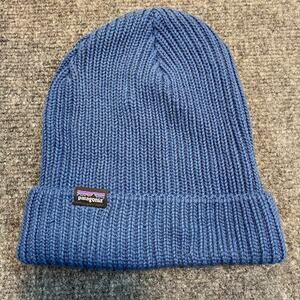 Patagonia Fishermans Rolled Beanie Hat Alpine Blue Winter Gorpcore Cabincore